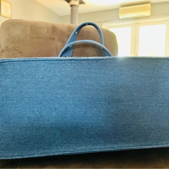 Betsey Johnson skull denim tote bag xl​​​​​ - Picture 2 of 9